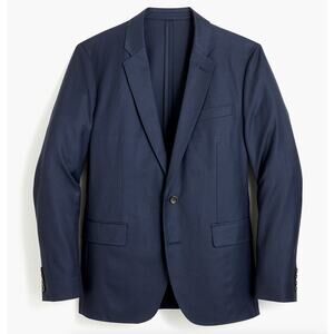 J. Crew Ludlow Slim-Fit Unstructured Blazer in American Wool Navy Blue Size 34S